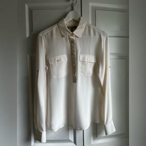 Banana Republic silk blouse - ivory